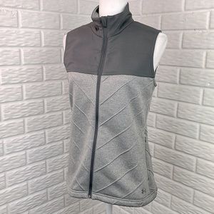 Under Armour Gray Quilted Full-Zip Vest